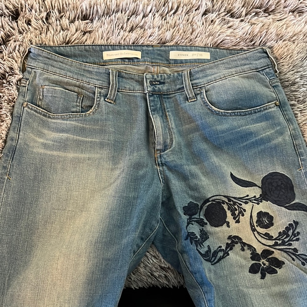 Anthropologie Pilcro embroidered jeans